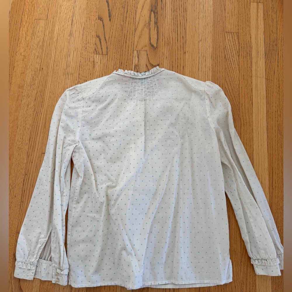 Marc Jacobs Cream Ruffled Blouse - Picture 6 of 9